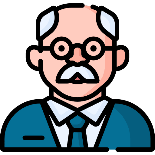Tax inspector inspection man user icon