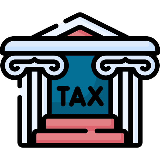 Tax office business money collector icon