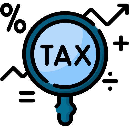 Tax tax inspection fiscal icon