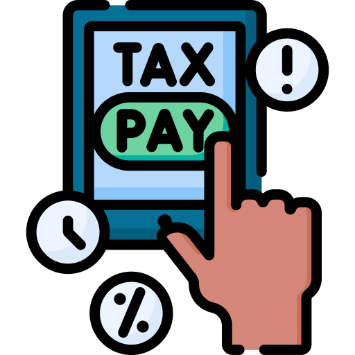 Tax tax pay business and finance icon