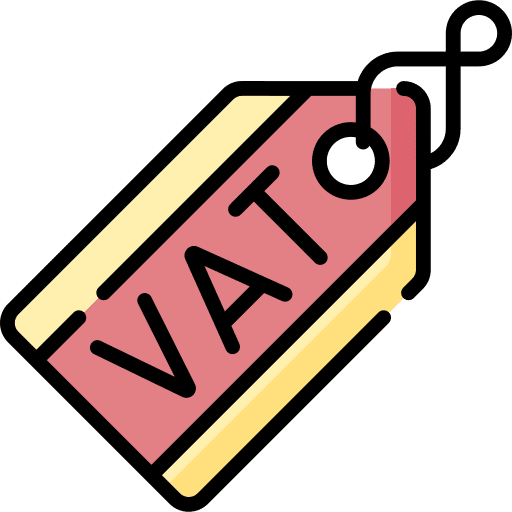 Vat vat payment label icon