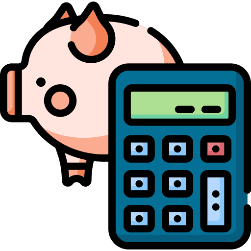 Accounting saving business and finance mathematics icon