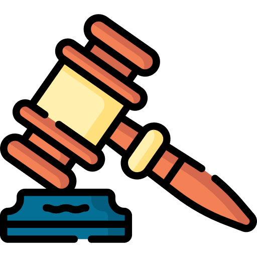 Court hammer judge miscellaneous icon