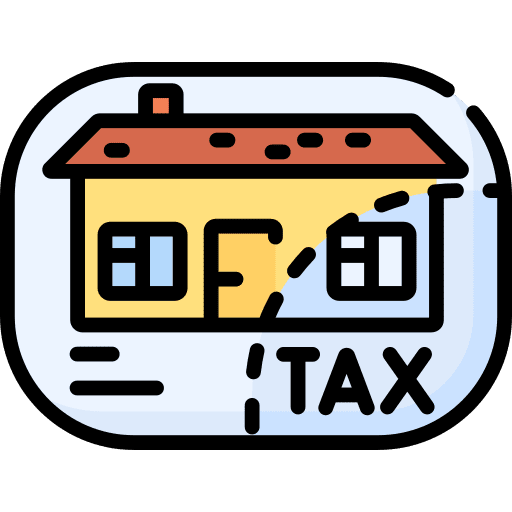 Property tax property house icon