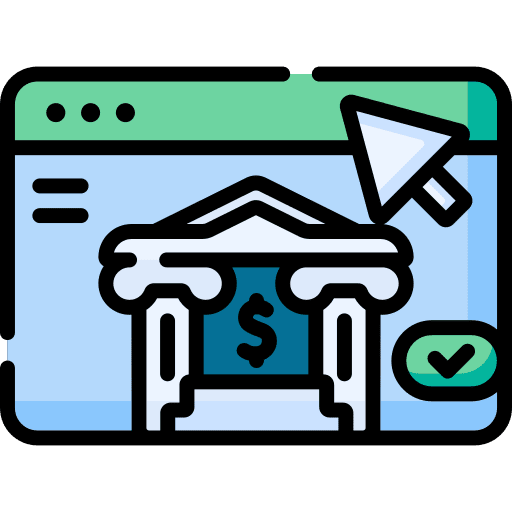 Tax office browser website cursor icon