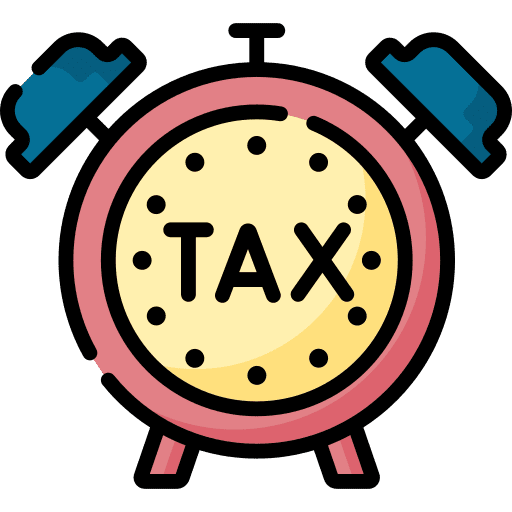 Tax payment time finance icon