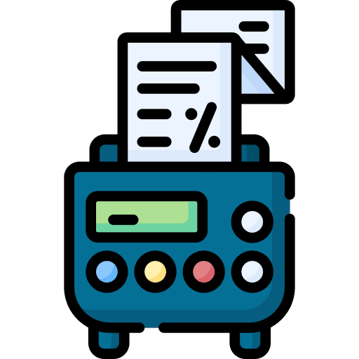 Receipt percentage percent payment icon