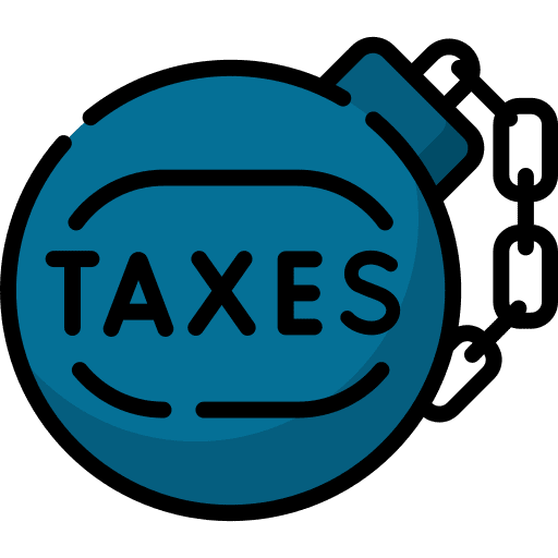 Tax prisioner payment finance icon