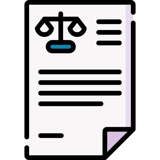 Court justice file court icon