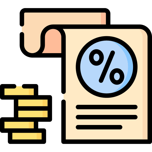 Taxation accounting tax payment icon