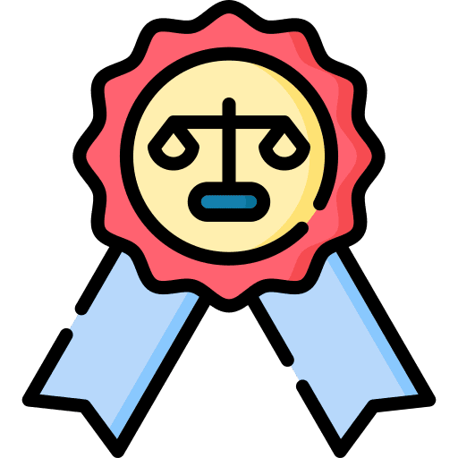 Award law judge legal icon