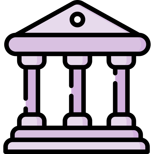 Court court bank law icon