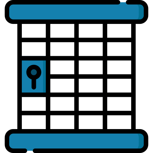 Cage police station prision jail icon