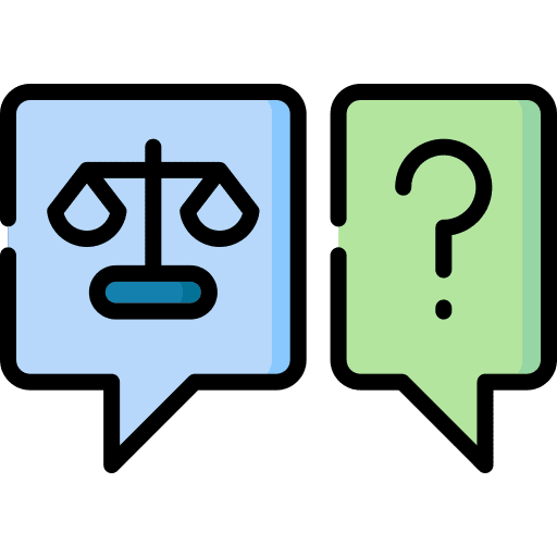Discussion law justice scale justice icon