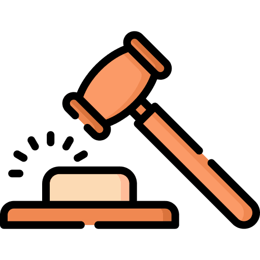 Judge miscellaneous hammer justice icon