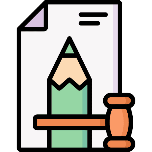 Law law hammer judge icon