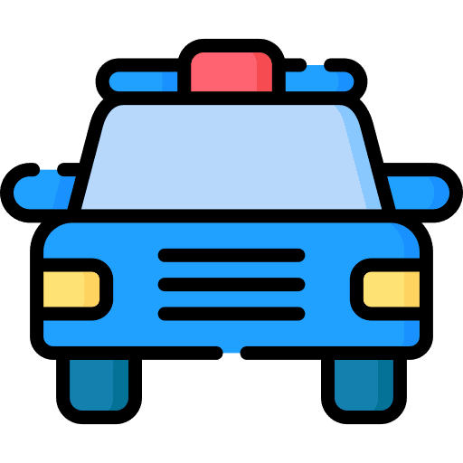 Police car police car emergency transport icon