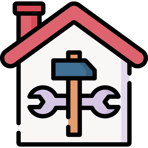 Home repair house fix maintenance icon