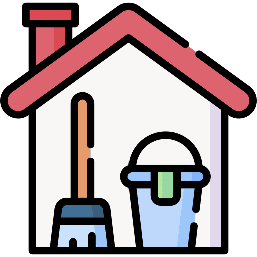 House cleaning household bucket hygiene icon