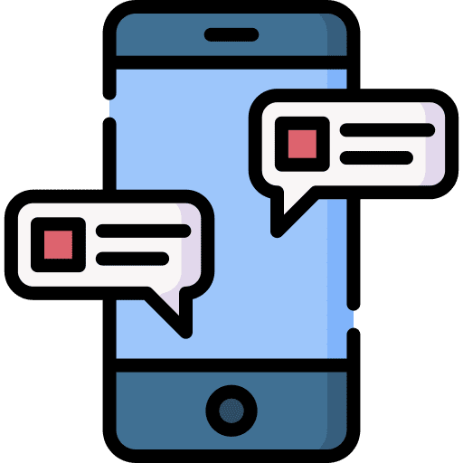 Chatting smartphone chatting message icon