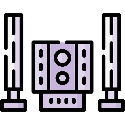 Music system loudspeaker audio system electronics icon