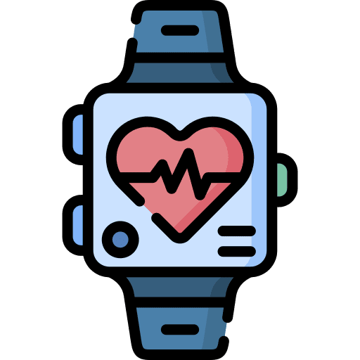 Smartwatch heart rate technology smartwatch icon