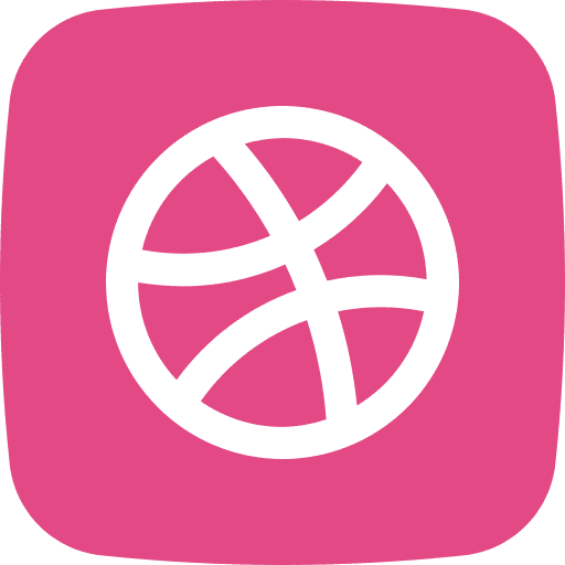 Dribble brands and logotypes logo social media icon