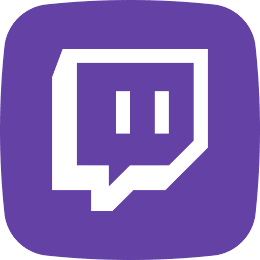Twitch social network twitch logotype icon