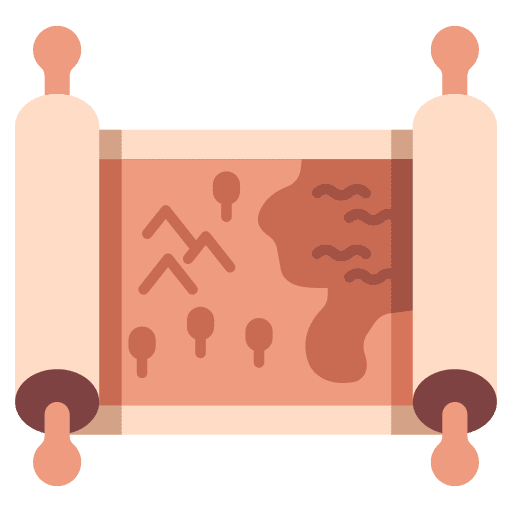 Old map map paper retro icon