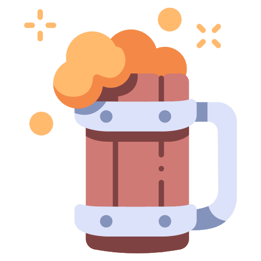 Beer mug medieval bar beer icon