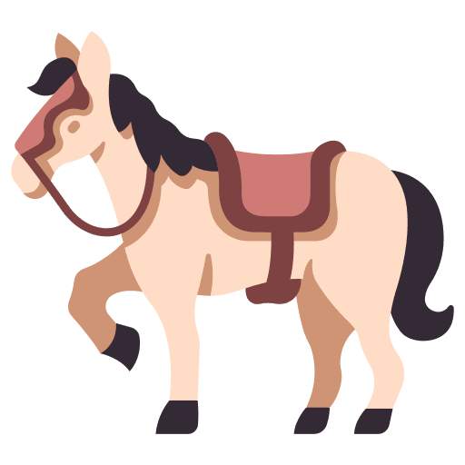 Horse warrior horse battle icon