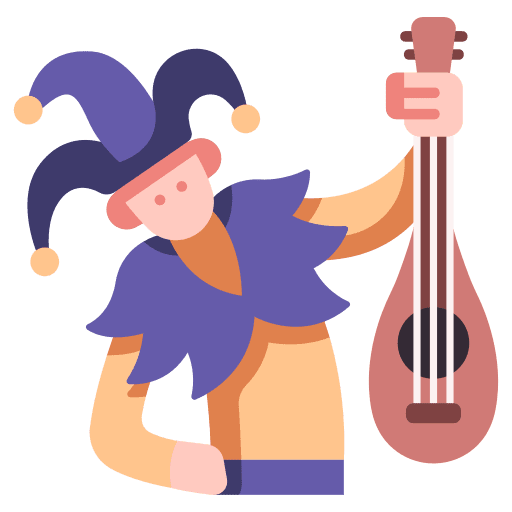 Jester carnival history people icon