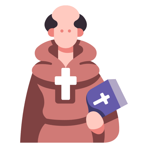 Priest cross priest people icon