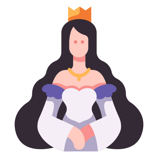 Princess princess fairytale lady icon