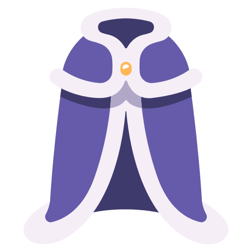 Robe costume medieval fur icon