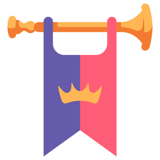Trumpet royal kingdom king icon