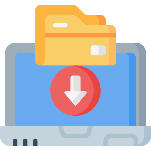 Download computer ui files and folders icon