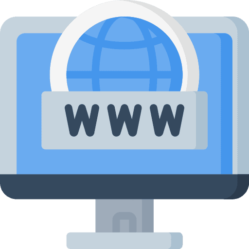 Website seo and web online monitor icon