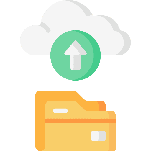 Upload file files and folders folder icon