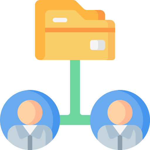 Sharing sharing data storage file storage icon