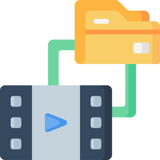 File files and folders movie folder icon
