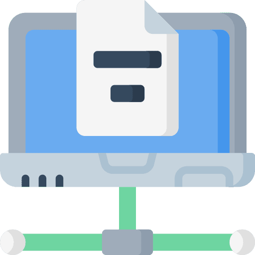 File sharing data storage document cloud computing icon