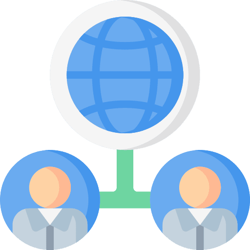 Network connection internet global icon