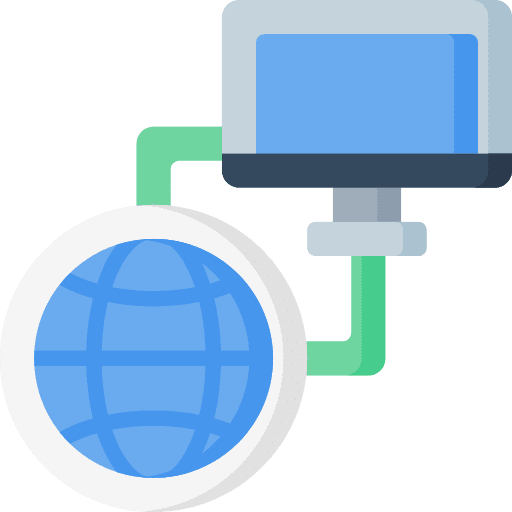 Network technology network internet icon