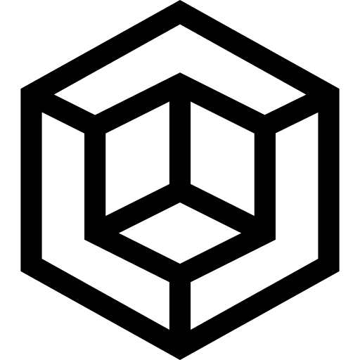 3d model three dimensional design cube icon