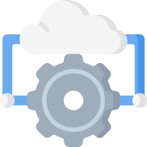 Configure cloud computing configure settings icon