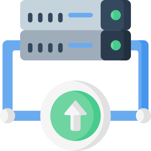 Server computing database network icon