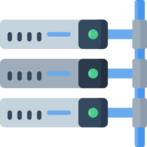 Server network storage web icon