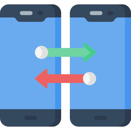 Sharing mobile phone sharing technology icon