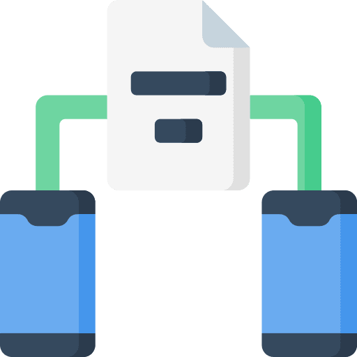 Transfer technology document network icon